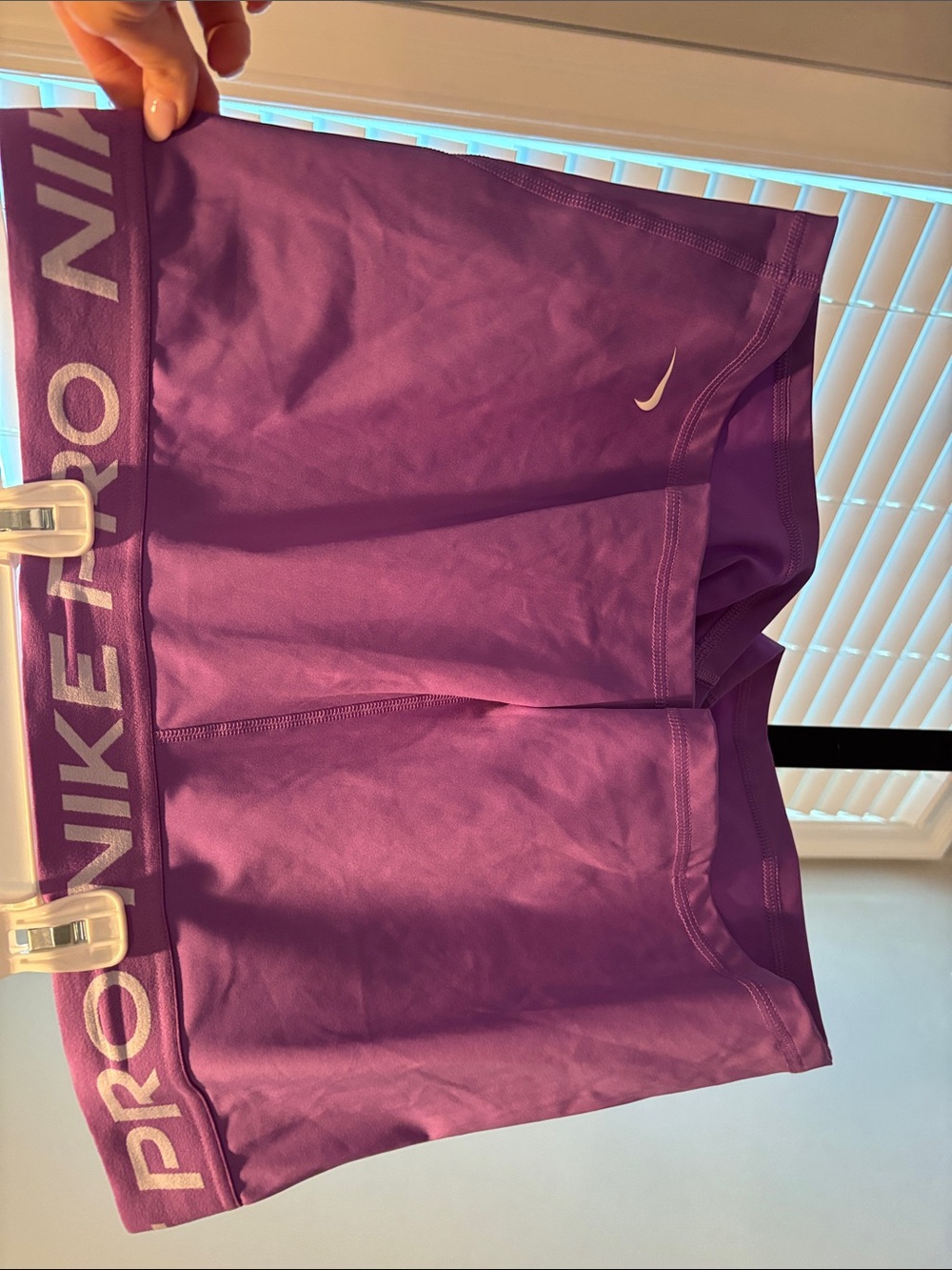 Nike pro purple shorts 2” inseam